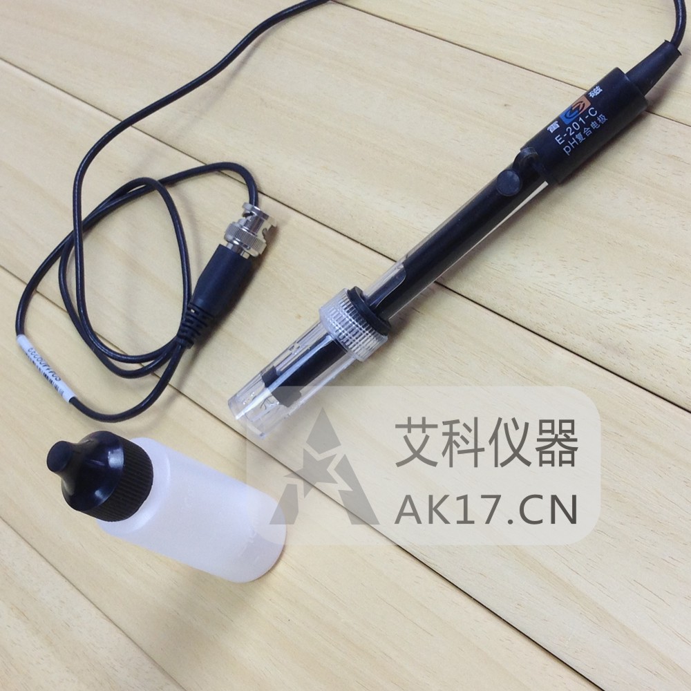 上海雷磁E-201-C型pH可充式復(fù)合電極 用于PH計BNC(Q9型)